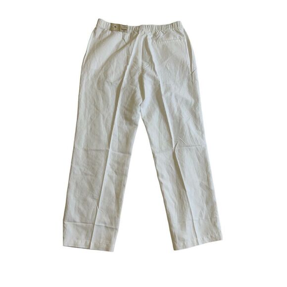 Island Shores White Linen Pants Large - Picture 6 of 14